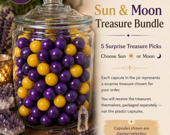 Sun or Moon Treasure Add-On Bundle | 5 Surprise Treasures | Personalized Self-Care Gift | Wandering Tin Upgrade