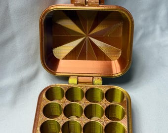 Peptainer™ SnapLok 12 Vial Storage Case – Starburst Series
