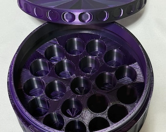 Peptainer™ 3mL 20-Vial Starburst Round Freezer Storage Case