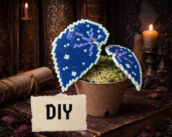 Fuse Beads Pixel Plant DIY Kit | Handmade Gothic Mini Plant Craft Box