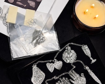 Small Rituals – Folk Symbol Tin Foil Embossing Kit | Beginner-Friendly Gothic Charm Making Set