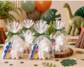 Paint Your Own Dinosaur Party Favors: 3D Printed Toy Kits for Kids Birthday Bash