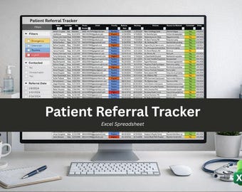 Patient Referral Tracker | Excel Spreadsheet