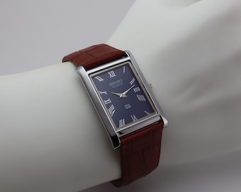 Orologio da uomo vintage Seiko Slim Tank al quarzo, scelta da gentiluomo - SPEDIZIONE GRATUITA