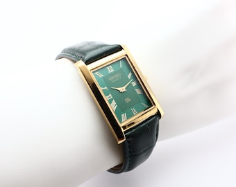 Vintage Seiko Slim Tank Quartz Men's Watch, Gentleman’s Choice - FREE SHIPPING