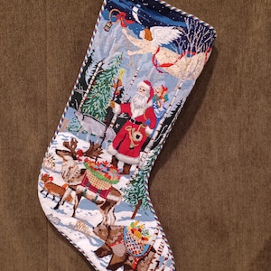 Christmas Stocking Needlepoint Finishing