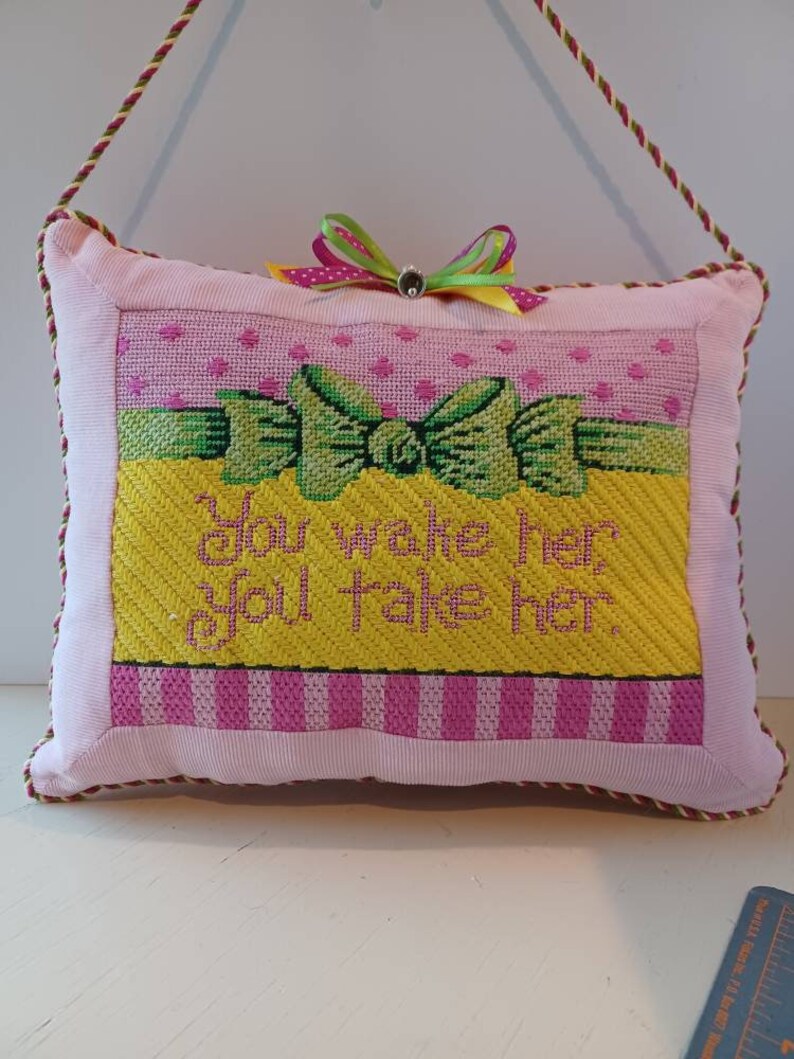 Door Hanger Needlepoint Finishing Service Door Hanger Etsy