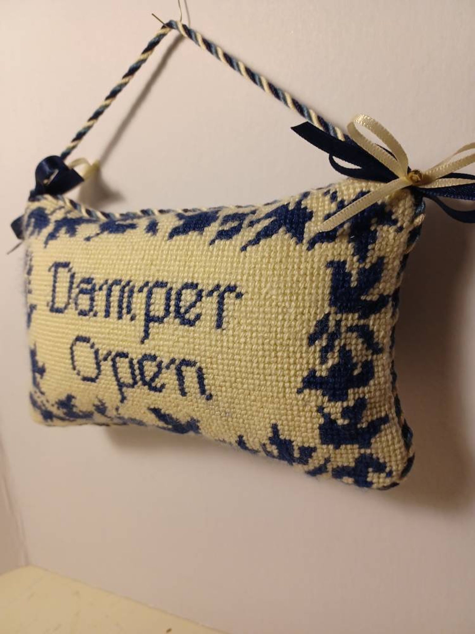 Door Hanger Needlepoint Finishing Service Door Hanger Etsy