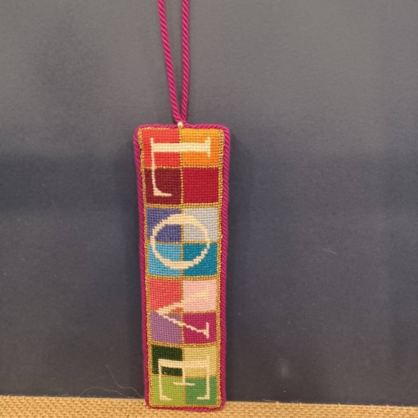 Needlepoint Bookmark Etsy