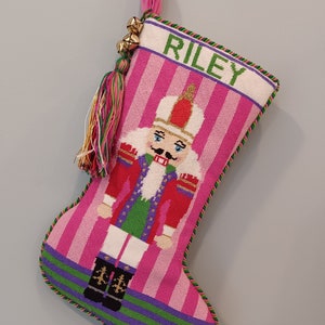 Alice Peterson Home Creations Holiday Edition Needlepoint Stocking Kit-  Nutcracker Soldier- Large, Deluxe Size