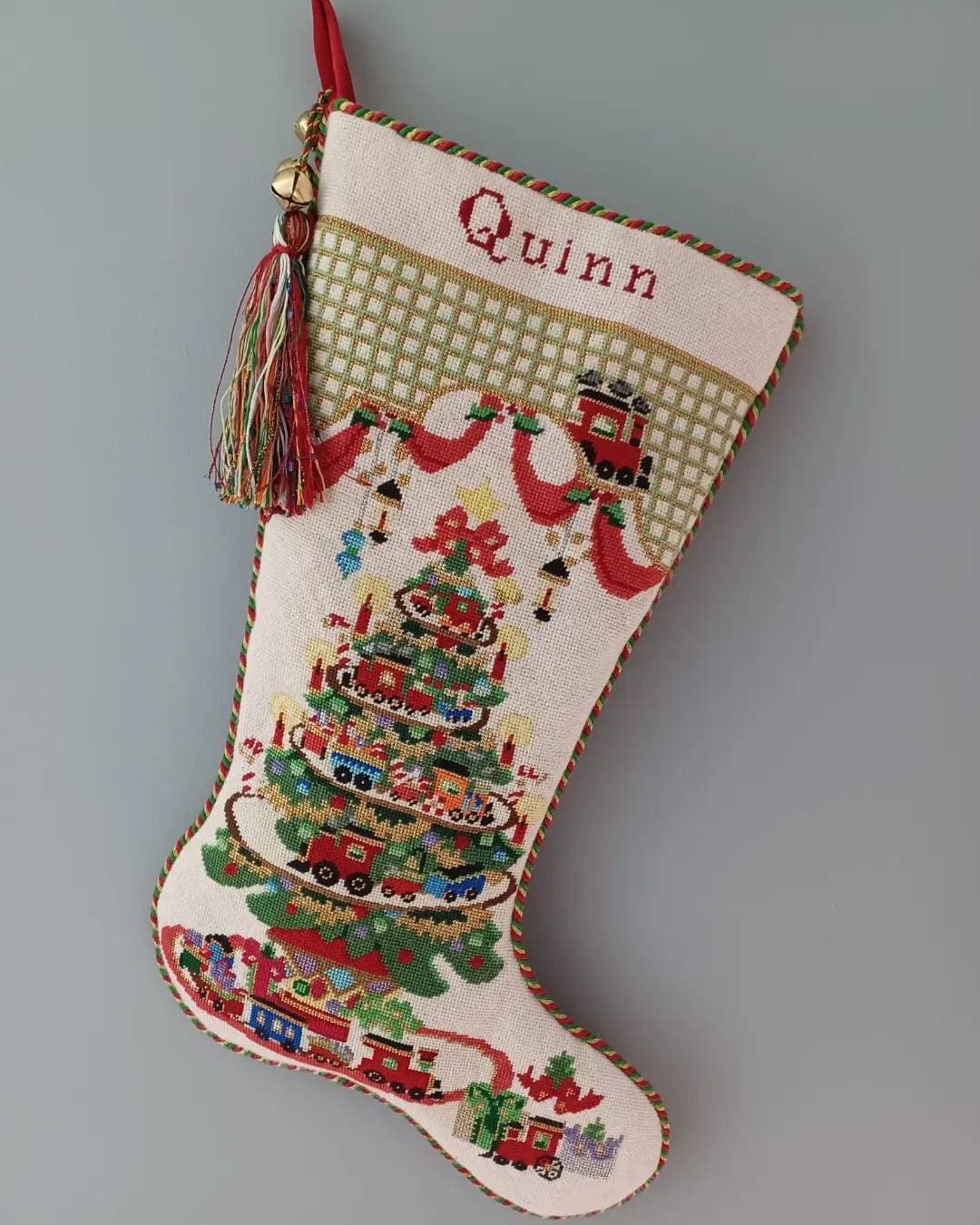 Christmas Stocking Needlepoint Finishing -  Israel