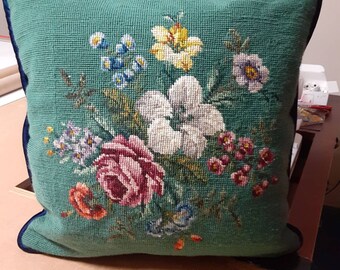 antique needlepoint pillows