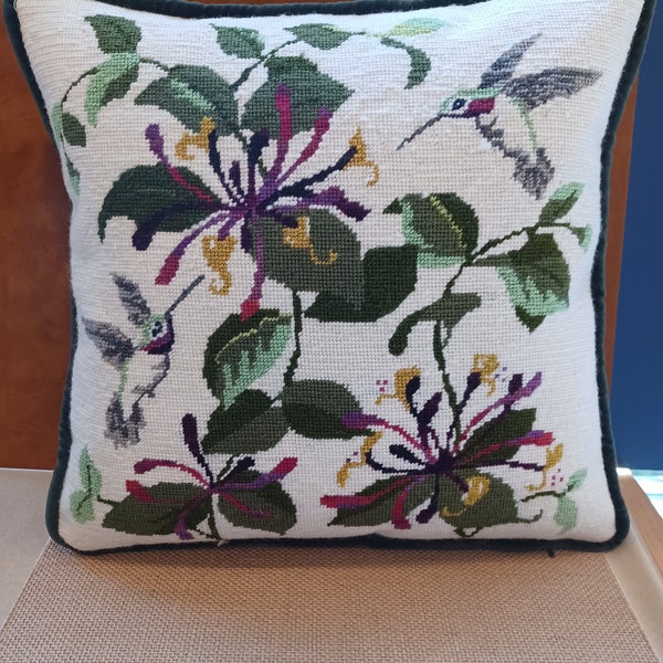 Go Find Less Needlepoint Pillow main image 1