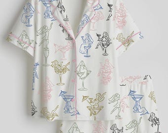 Pyjama vrijgezellenfeest – pyjama martini bruid – cadeauset vrijgezellenfeest