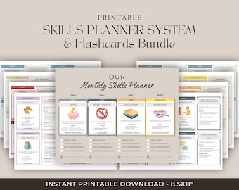 Printable Life Skills Planner for Kids | Weekly Tracker & Monthly Planner | Intentional Parenting System