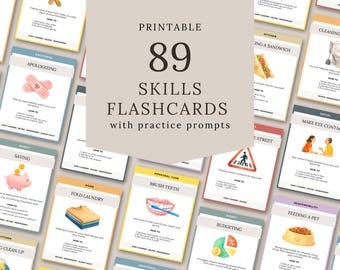 Whole Person Life Skills Flashcards | Independence, Responsibility, Parenting Tool (PDF)