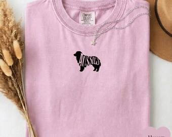 Comfort Colors Australian Shepherd Dog Lover T-shirt, unisex australisk herdehund med grafisk design