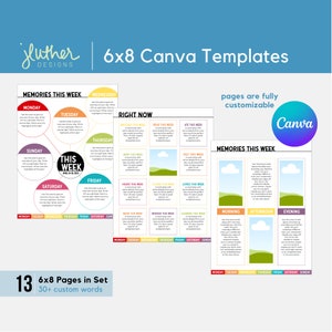 6x8 Stories of Life | No. 1 - Fully Customizable Canva Templates for Memory Keeping