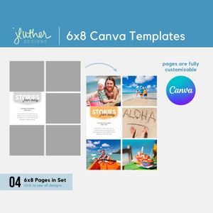 6x8 Everyday Stories | No. 2 - Fully Customizable Canva Templates for Memory Keeping