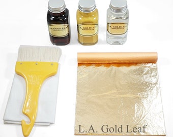 Imitation Gold/ Silver /Genine Copper Loose Leaf Kit 2oz: