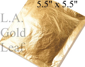 Imitation Gold (EN-200) Leaf Sheets 5 1/2" x 5 1/2"
