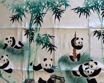 Handwoven Silk Chinese Embroidery - 10 Pandas (200 cm x 91 cm) #4