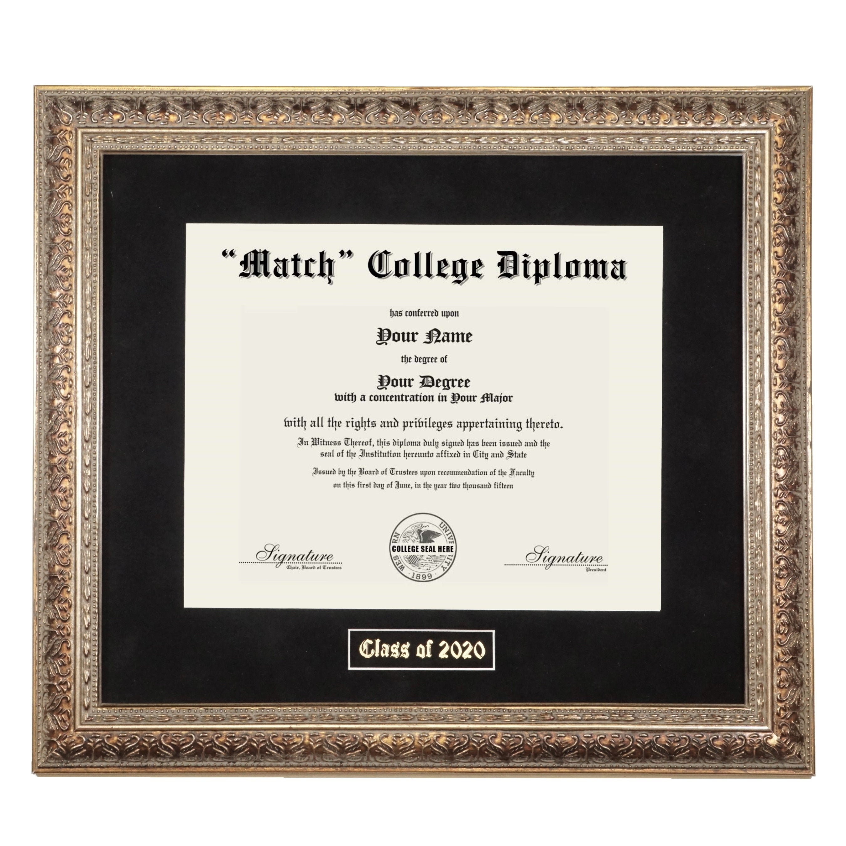 Marcos para diploma de sombra de 11 x 14 pulgadas, color blanco crema, se  adapta a certificados de 8.5 x 11 pulgadas o títulos universitarios con