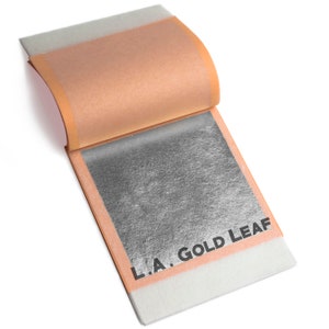 Genuine Silver Leaf for Gilding and Many Other Applications - 3.75" x 3.75" Squares - Loose or Transfer (25 to 500 sheets available)