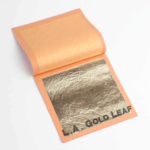 25 Leaves Book of Real 24k Gold Leaf 3-1//8 Square Loose Leaf