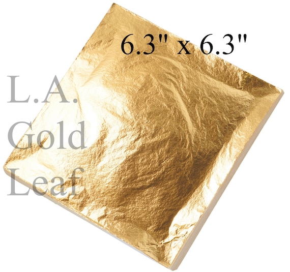 Imitation Gold EN-100 Leaf Sheets 6 1/4 X 6 1/4 Low Price, Great Quality 