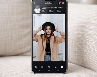 iPhone Screen PSD Mockup | Realistic Editable Display Template (Digital Download)