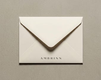 Minimalist Cream Envelope PSD Mockup • Wedding Stationery (Digital Download)