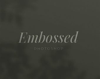 Minimal Embossed Logo psd mockup | Clean Branding Display | Professional Photoshop Mockup Template