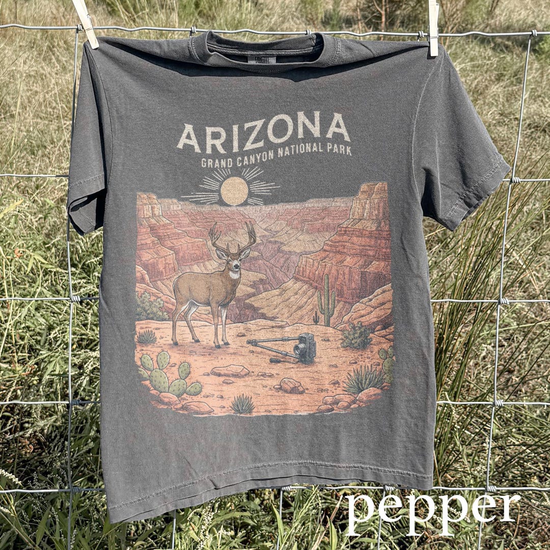 Retro Arizona Grand Canyon National Park T-shirt, Vintage Desert ...