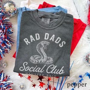 Camiseta Rad Dads Social Club, Camiseta Vintage Snake Dad con Gráfico, Camiseta Cool Father Comfort Colors® Solo para Miembros