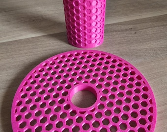 Ninja Slushi Compatible Accessories - Drip Tray and Handle - Honeycomb