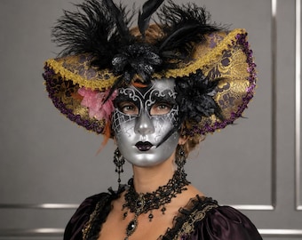Máscaras de carnaval, máscara veneciana, máscara de carnaval, máscara de Mardi Gras, máscara facial completa, máscara facial media, máscara de cosplay, máscara para ojos, máscara de plumas
