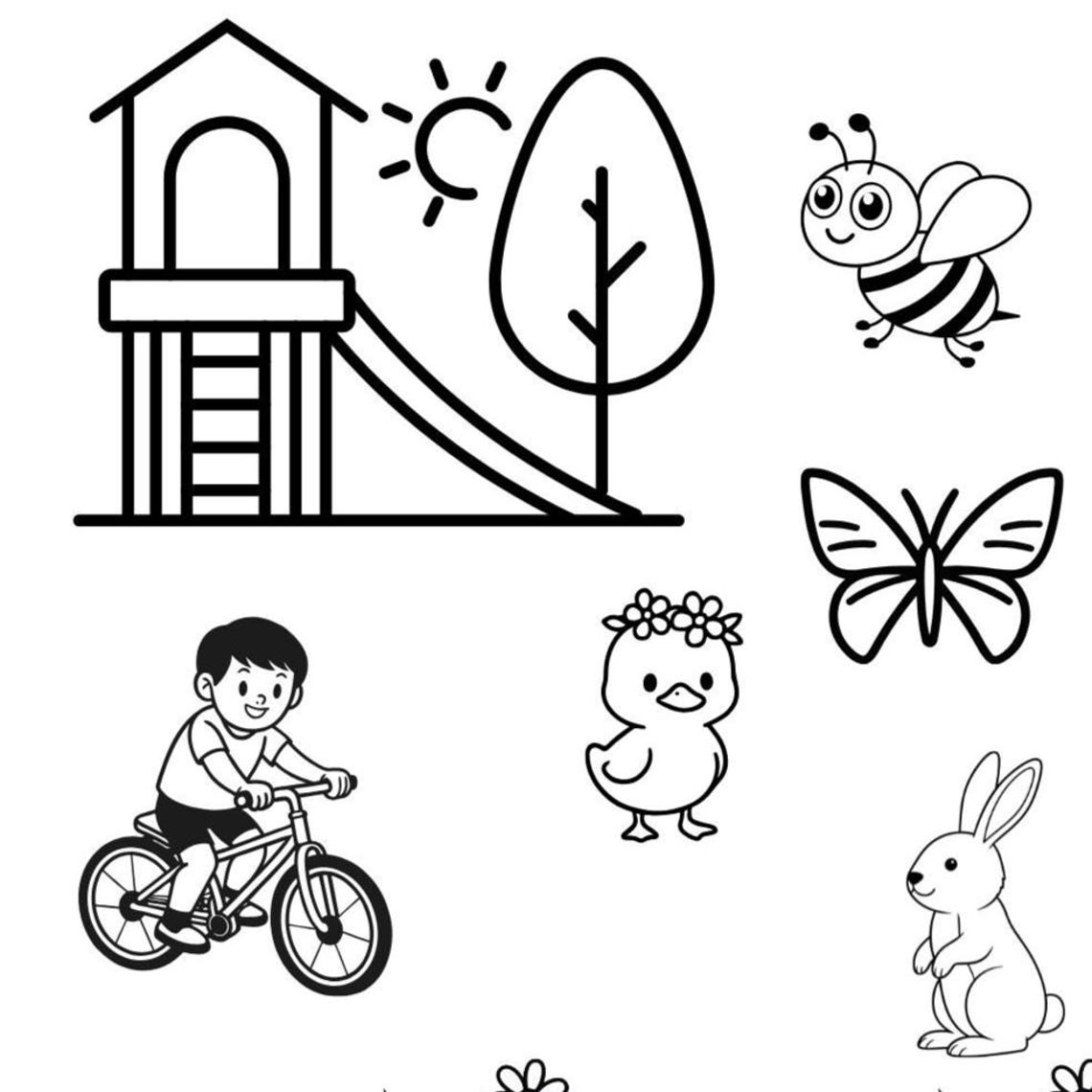 Spring Find the Difference Worksheet for Kids | Visual Activity ...