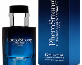 Men’s Pheromone Perfume Limited Edition 50 ml – PheroStrong Fragrance for Men – Woody & Spicy Scent