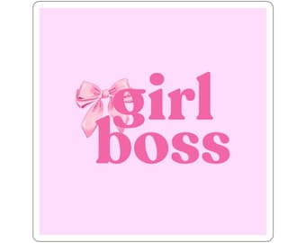 Girl Boss Pink Die-Cut Sticker