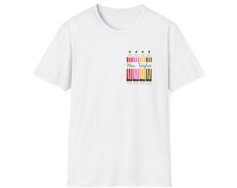 Teacher Appreciation T-Shirt: Floral Crayons, Daisy, Paintbrush Design