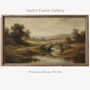 Stone Bridge Frame TV Art, Landscape, Vintage Classical Landscape Frame TV Art, Samsung Frame TV Art Download, (Digital Download) S042