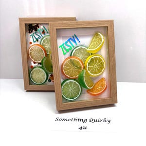 Spritzig! Zitrusfruchtscheiben – 3D-Wandkunst im Pop-Art-Stil