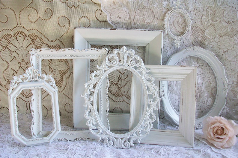 vintage white blessings window collage frame vintage white blessings window collage frame