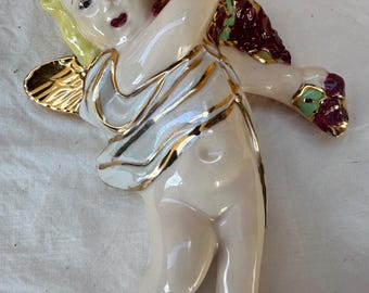 Vintage Angel Cherub Wall Hanging