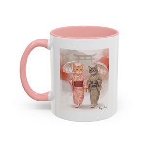 Shipped from USA | 'Kimonos in Kyoto' Colorful Mug | 11oz/15oz