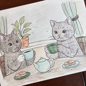 30 Page Printable Cat Coloring Book: Cozy Kitten Designs for Homeschool Quiet Time image 9