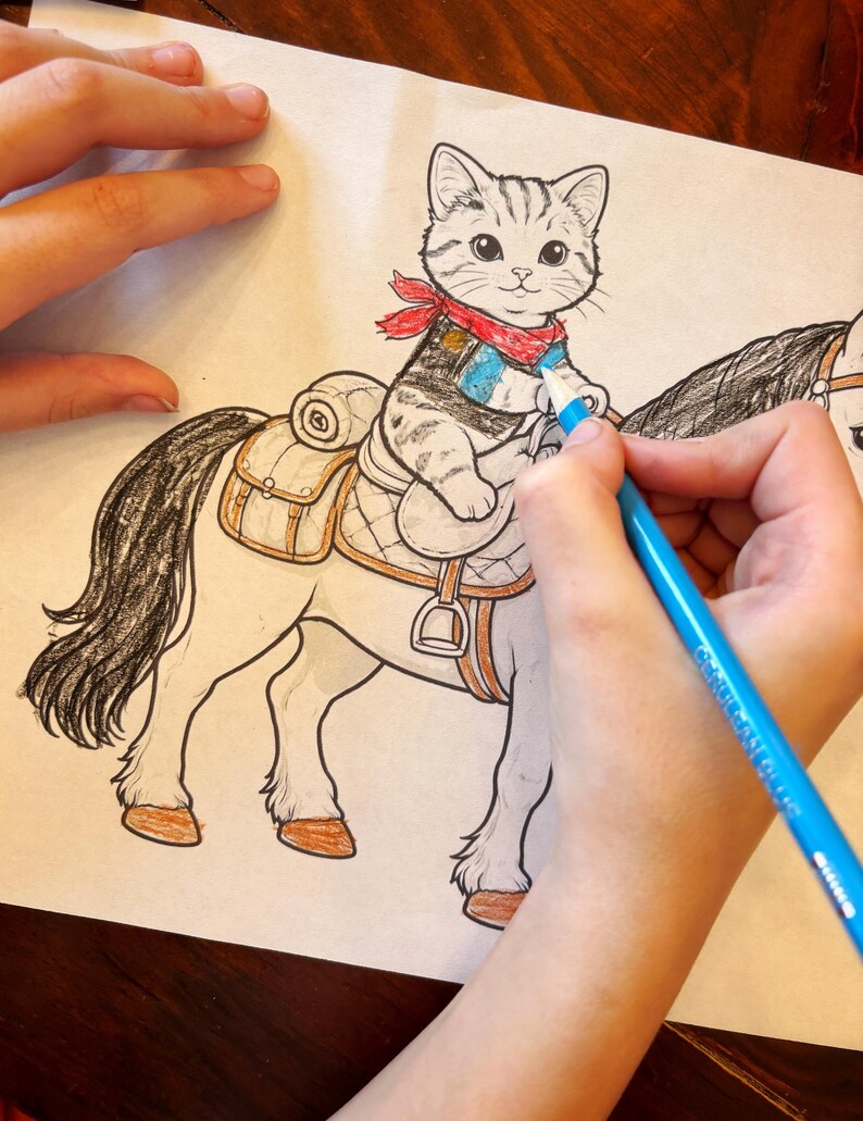 30 Page Printable Cat Coloring Book: Cozy Kitten Designs for Homeschool Quiet Time image 13