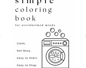 10 Bold & Easy Coloring Pages: The ADHD-Friendly 'Brain Break' Sampler