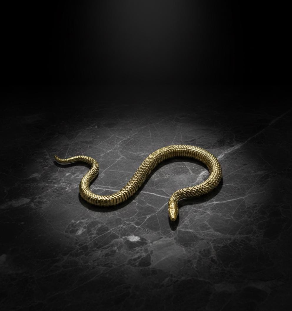 Statua di serpente per desktop, decorazione da tavolo vintage Statua di serpente per desktop, decorazione da tavolo vintage